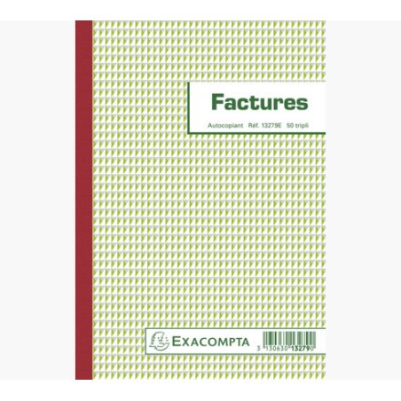 EXACOMPTA Manifold "Factures", 210 x 148 mm, tripli