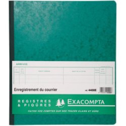 EXACOMPTA Piqûre "Enregistrement du courrier", 80 pages