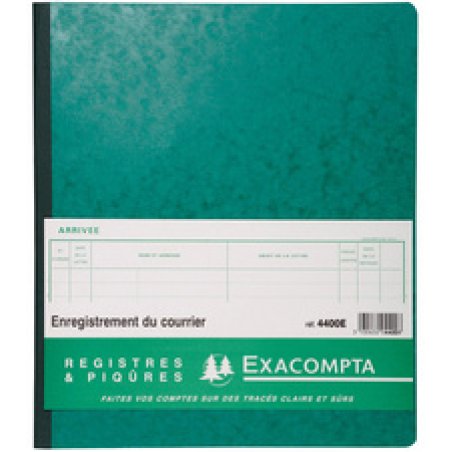 EXACOMPTA Piqûre "Enregistrement du courrier", 80 pages