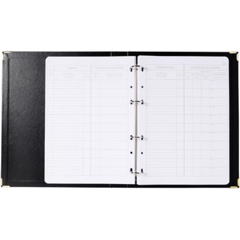 EXACOMPTA Reliure "Mouvements des titres",classeur 4 anneaux