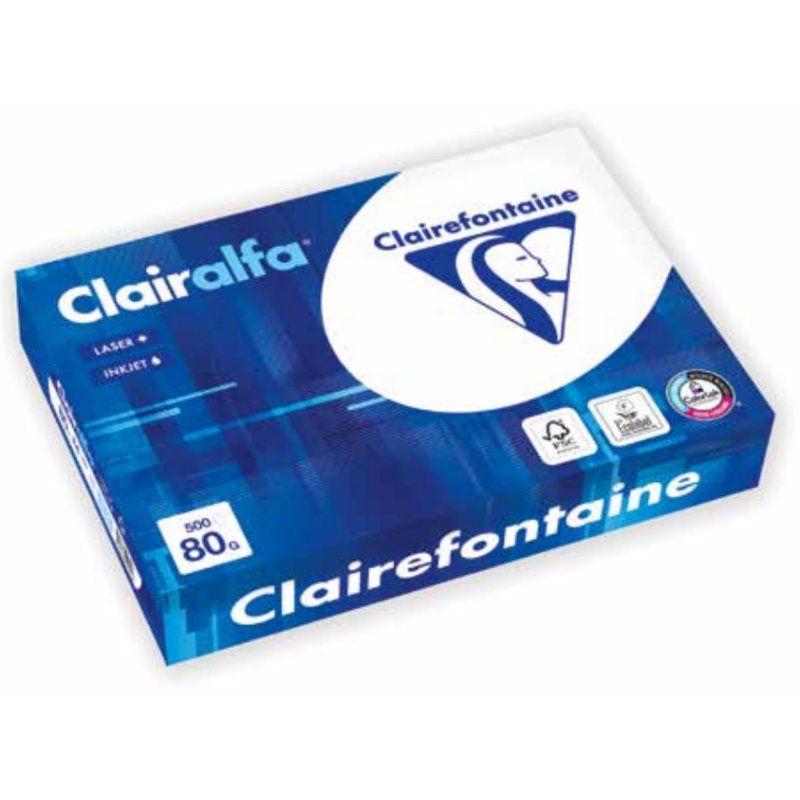 Clairefontaine 1969C papier jet d'encre A3 (297x420 mm) 500 feuilles Blanc