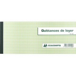 EXACOMPTA Carnet à souche "Quittances de loyer"