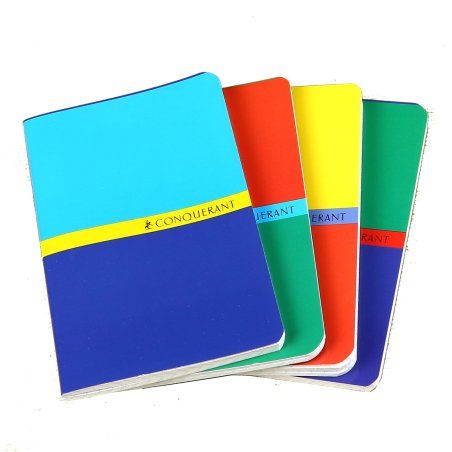 Conquerant 100105424 writing notebook 96 sheets Assorted colours