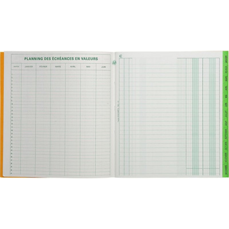 EXACOMPTA Piqûre "Echéancier", 297 x 210 mm vertical