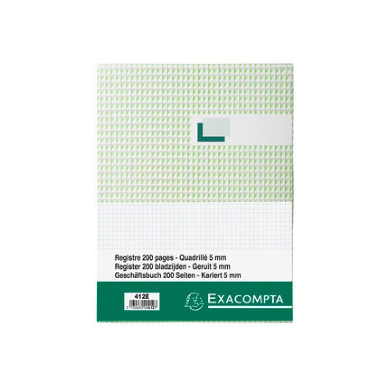 Exacompta 412E writing notebook A4 200 sheets Black