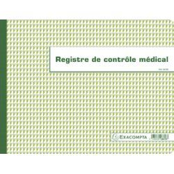 EXACOMPTA Piqûre "Registre de contrôle médical", 240 x 320mm