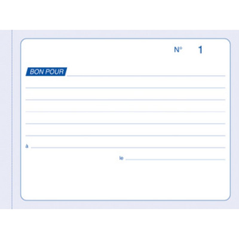 ELVE Manifold "Bons pour", 105 x 140 mm, dupli, autocopiant