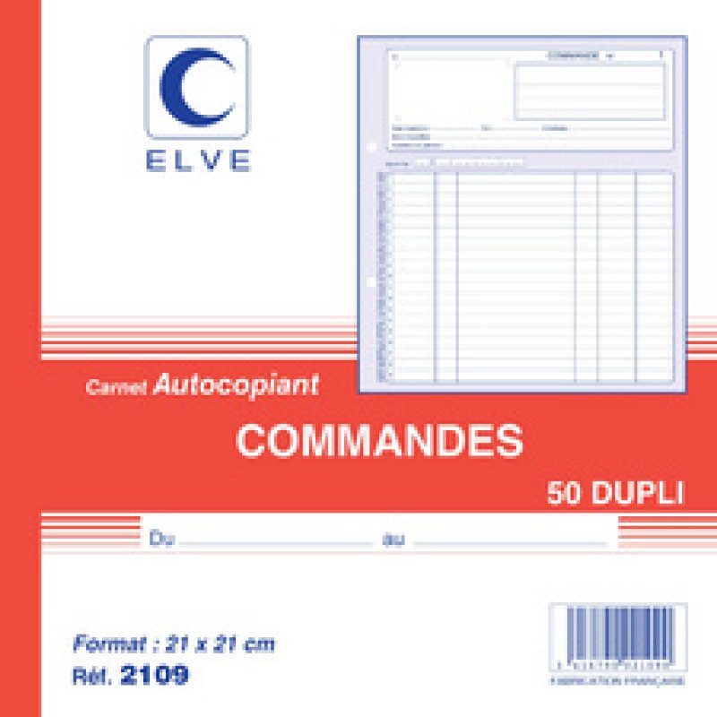 ELVE Manifold "Commandes", 210 x 210 mm, tripli