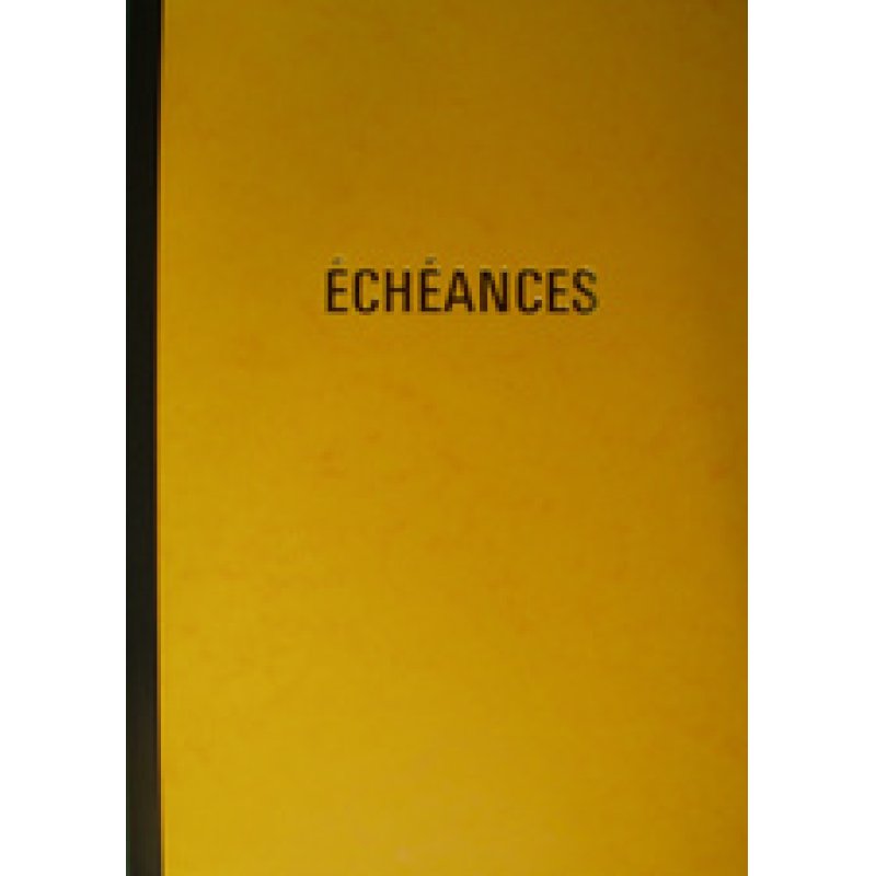 ELVE Cahier piqûre "Echéances", 217 x 170 mm vertical