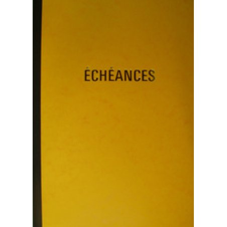 ELVE Cahier piqûre "Echéances", 217 x 170 mm vertical
