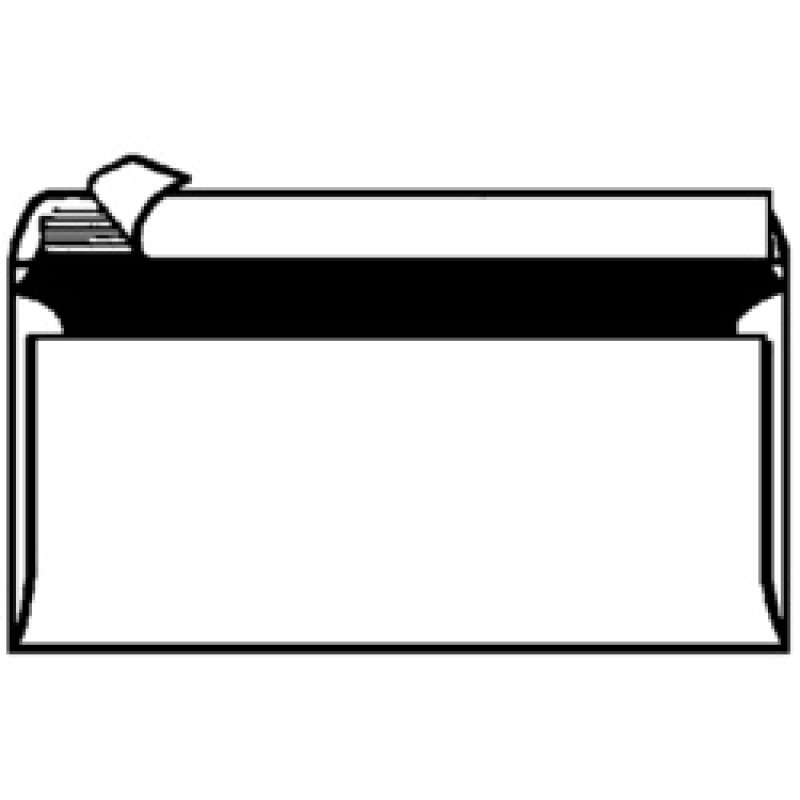 Oxford Enveloppes Velin, DL, blanches, sans fenêtre