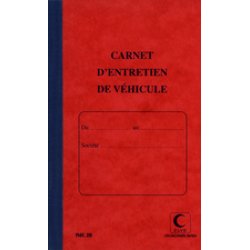ELVE Carnet d'entretien de véhicule, 32 pages