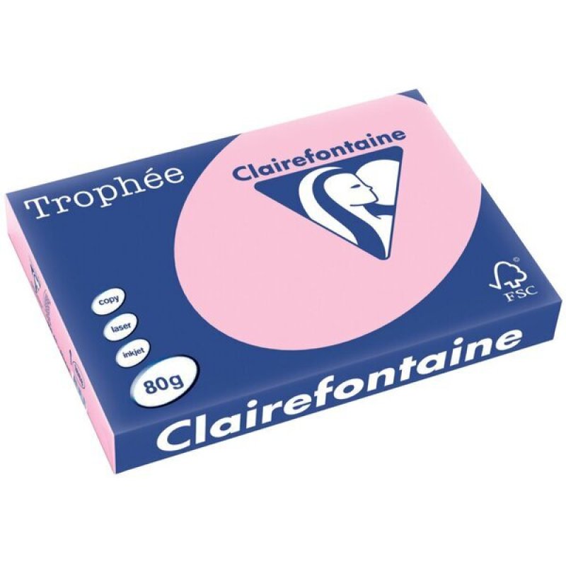 Clairefontaine Papier Universel Trophée, A3, rose