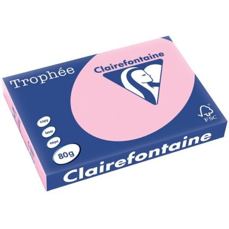 Clairefontaine 1888C papier jet d'encre A3 (297x420 mm) 500 feuilles Rose