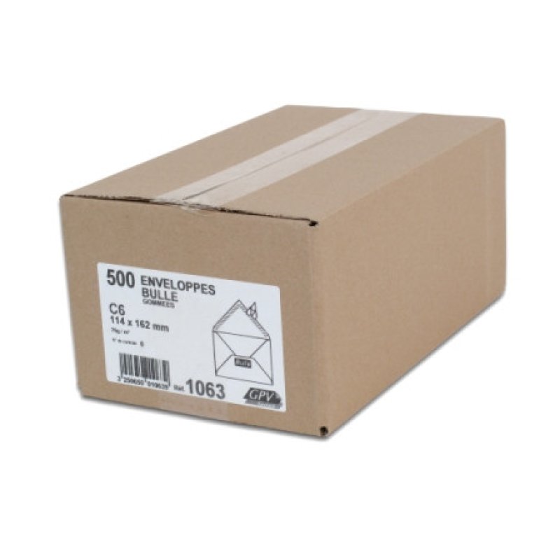GPV Enveloppes administratives, C6, 114 x 162 mm, bulle
