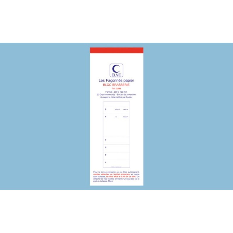 LEBON & VERNAY 2208 administration book 50 sheets