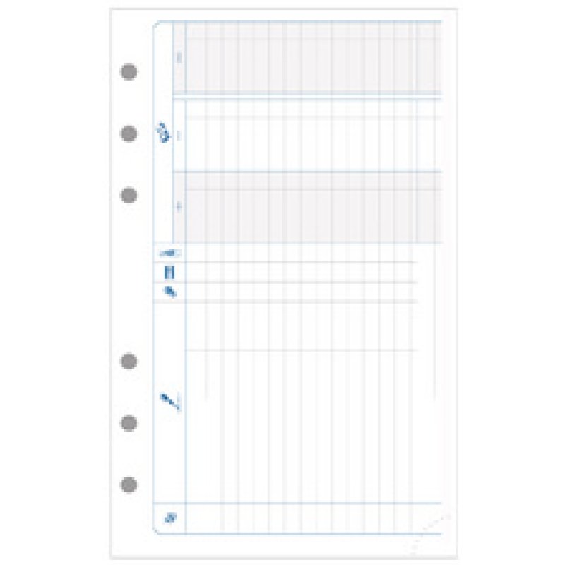 EXACOMPTA Recharge pour Exatime 17, feuillet quadrillé 5 x 5