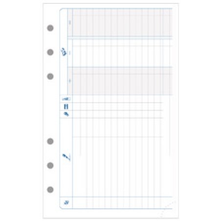 EXACOMPTA Recharge pour Exatime 17, feuillet quadrillé 5 x 5