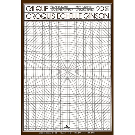 CANSON Papier calque pour dessin technique, A4, 90/95 g/m2