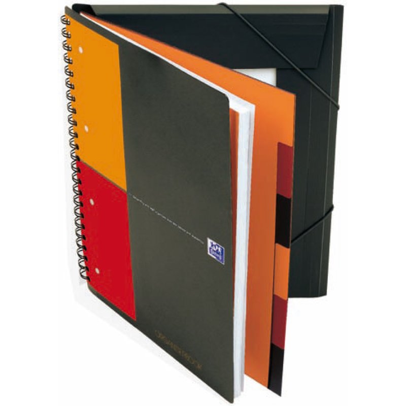 Oxford International Cahier "ORGANISERBOOK", A4 , quadrillé