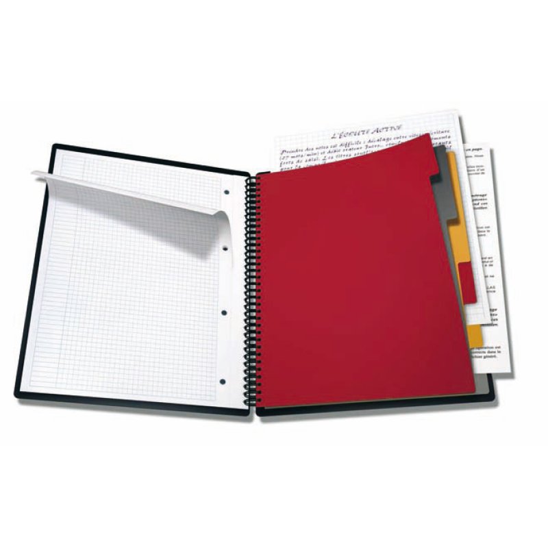 Oxford Organiser Book bloc-notes A4 80 feuilles Noir
