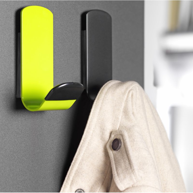 Unilux Steely Indoor Coat hook Black 1 pc(s)