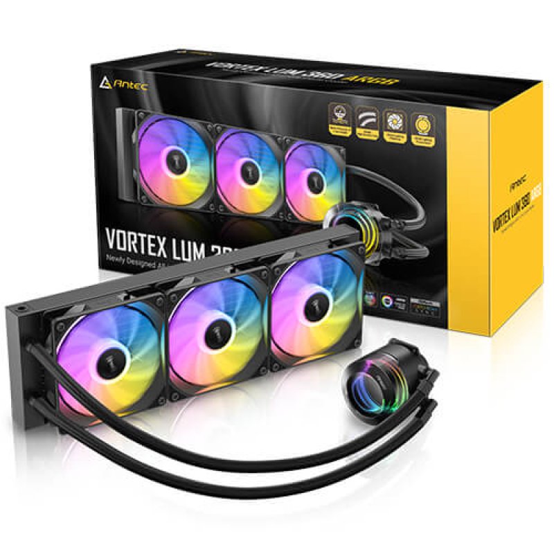 Kit Watercooling AIO Antec Vortex Lum RGB - 360mm (Noir)