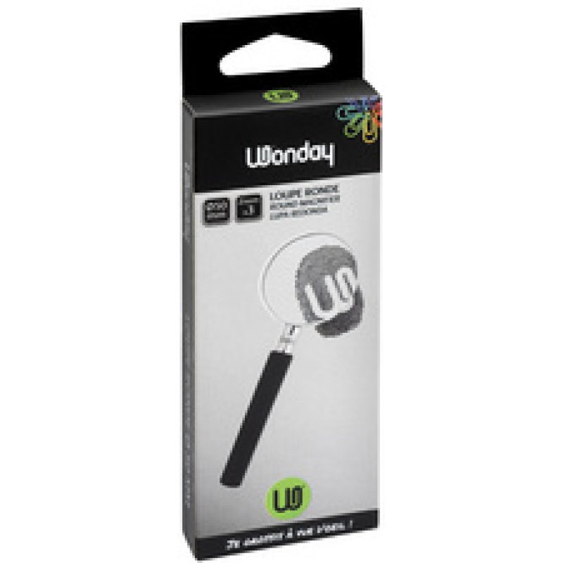 Wonday Loupe de lecture avec poignée, ronde, diamètre: 50 mm