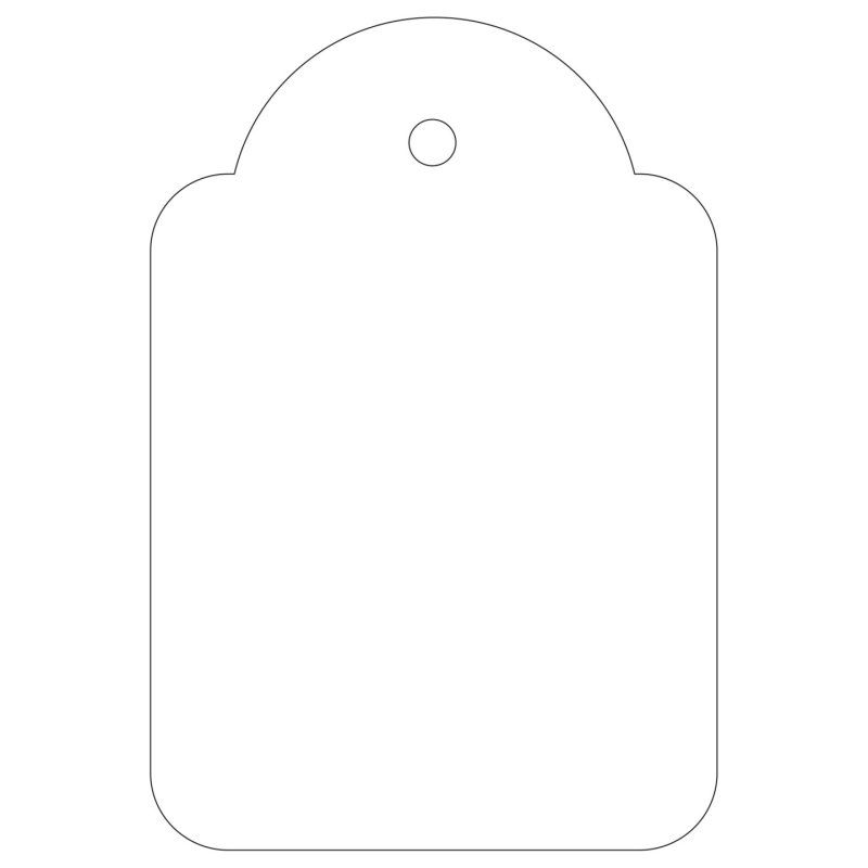 APLI 00392 étiquette non-adhésive 500 pièce(s) Blanc Rectangle