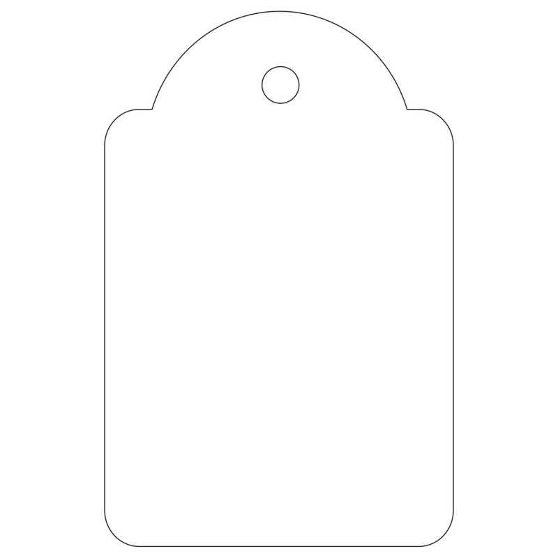 APLI 00391 étiquette non-adhésive 500 pièce(s) Blanc Rectangle