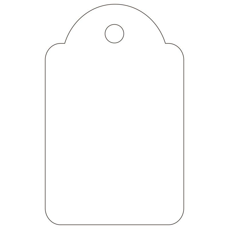 APLI 00390 étiquette non-adhésive 500 pièce(s) Blanc Rectangle