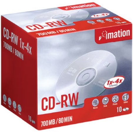 Imation CD-RW 1x-4x 700MB (10) 10 pc(s)
