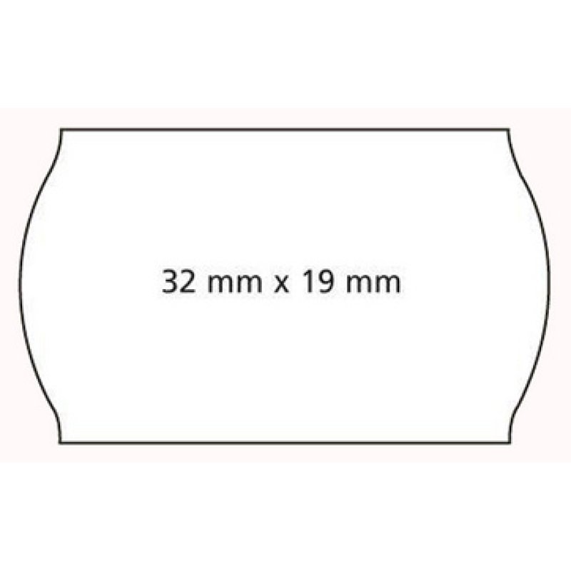 APLI Etiquette pour étiqueteuse de prix, 32 x 19 mm, blanc