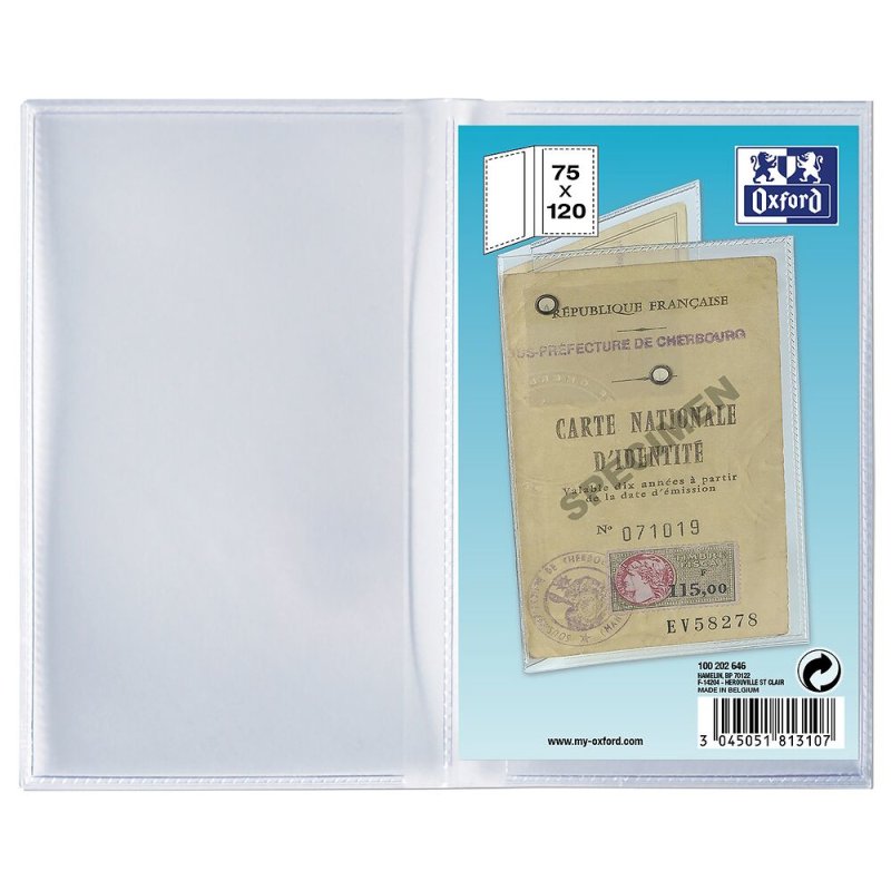 Oxford 100202646 folder Polyvinyl chloride (PVC) Translucent
