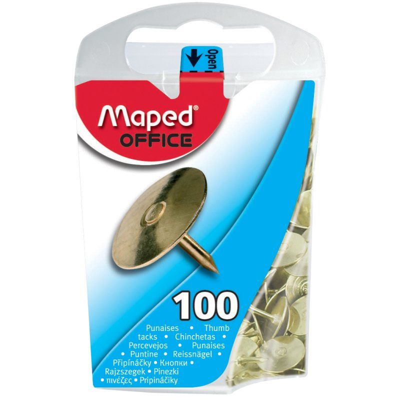 Maped Punaises, cuivrées, diamètre: 10 mm