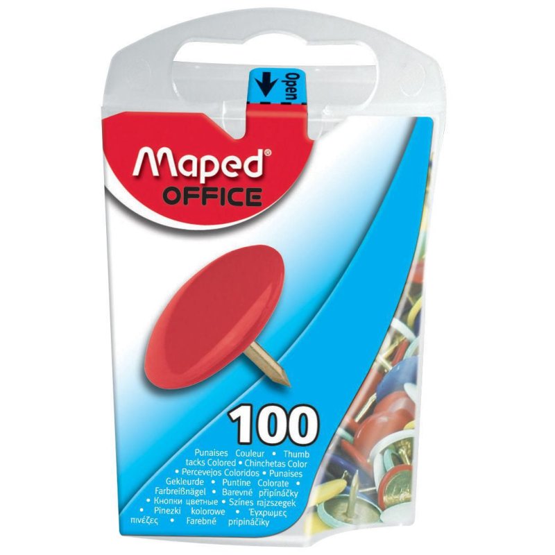 Maped Punaises, recouvertes de plastique, diamètre: 10 mm