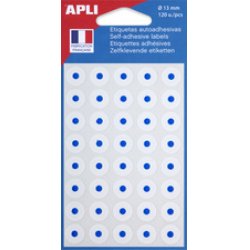 APLI Oeillets adhésifs en pochette blanc, diamètre: 13 mm