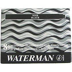WATERMAN Cartouches d'encre longues, noir intense
