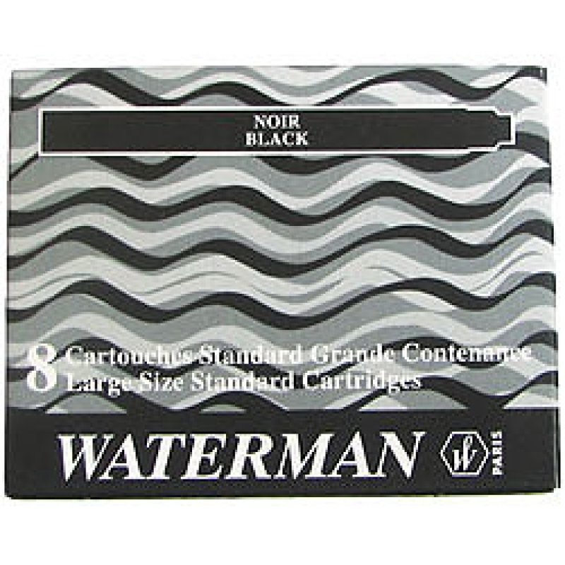 WATERMAN Cartouches d'encre longues, noir intense