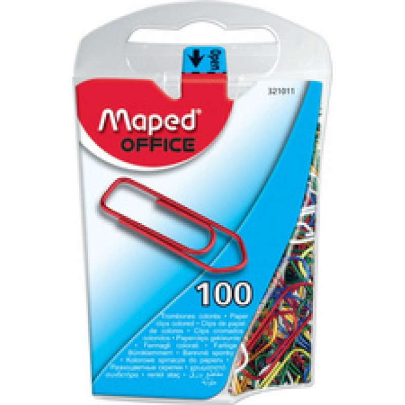 Maped Attache-lettres, acier laqué en couleur, 25 mm