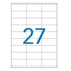 APLI Etiquette d'adresse, 70 x 31 mm, rouge fluo