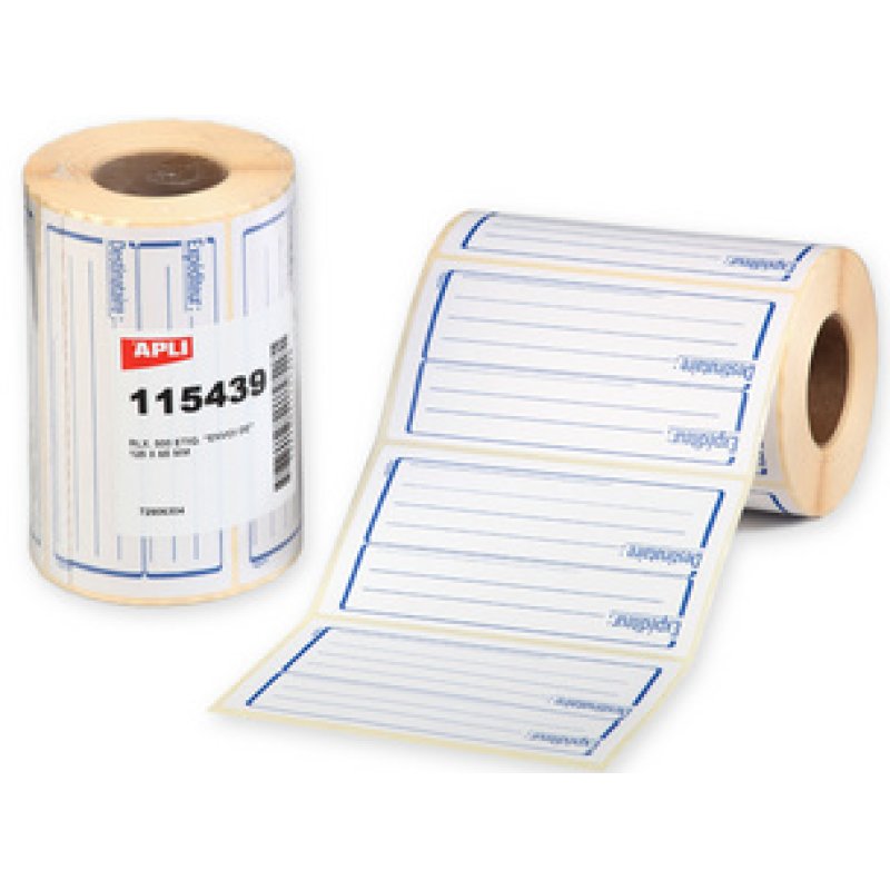 APLI Etiquettes "expéditeur/destinataire", 65 x 125 mm