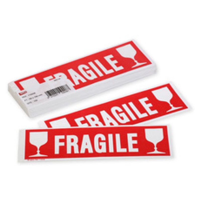 APLI Etiquette de signalisation "FRAGILE", écriture blanche