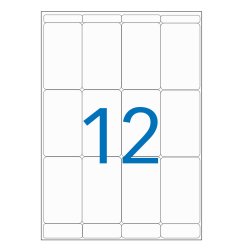 APLI 114086 printer label White