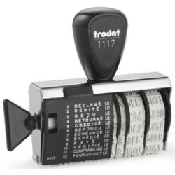 trodat Tampon multiformule 1117, avec dateur, francais