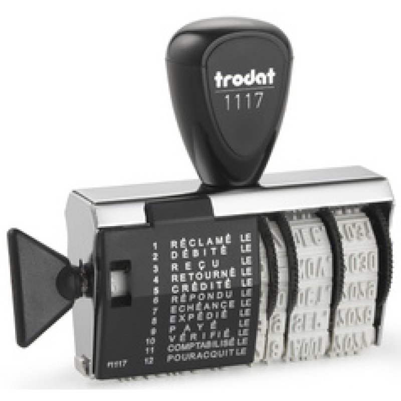 trodat Tampon multiformule 1117, avec dateur, francais