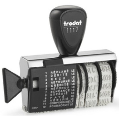 trodat Tampon multiformule 1117, avec dateur, francais