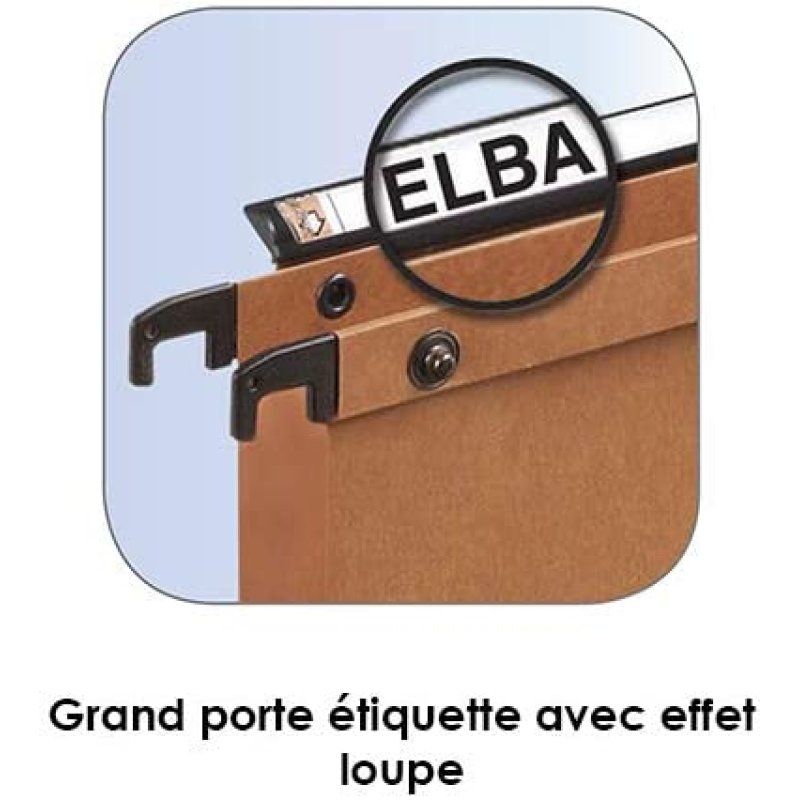 Elba 100330270 hanging folder A4 Paper pulp Orange 25 pc(s)