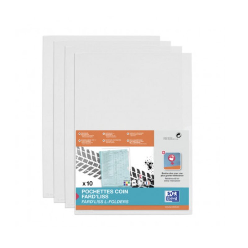 ELBA Pochettes coin Fard'Liss, format A4, PVC 0,18 mm,