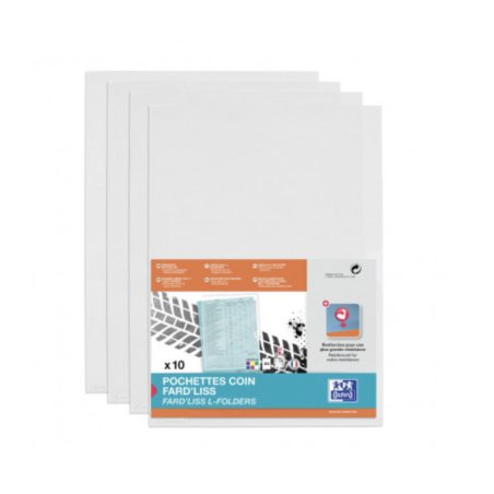 ELBA Pochettes coin Fard'Liss, format A4, PVC 0,18 mm,